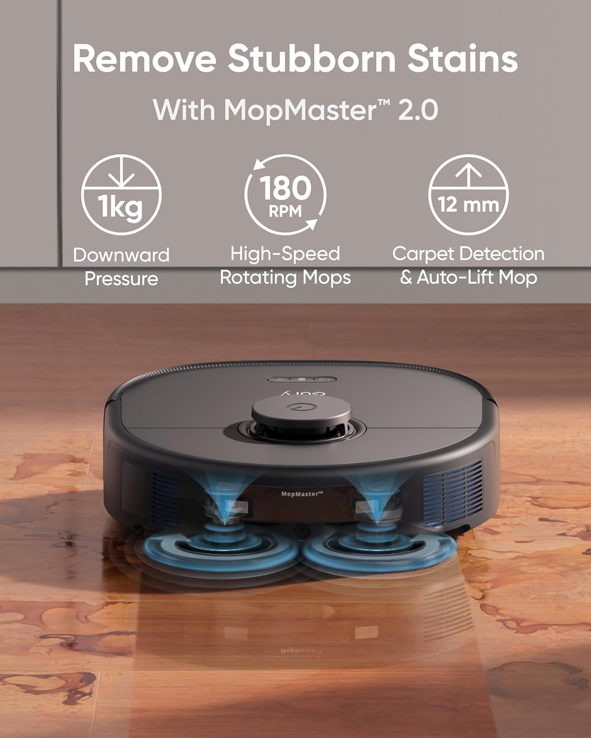 eufy X10 Pro Omni Robot Vacuum with Mop, 8000Pa, Auto-Lift Mops, AI Obstacle Avoidance - Image 6