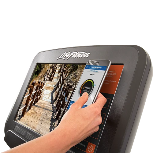 Discover-SE3-Console-iPhone-LFconnect-Login-79A7273500 (1) Refurbished Elevation Series Cross Trainer with Discover SE3 (PO-95X DISC SE3)