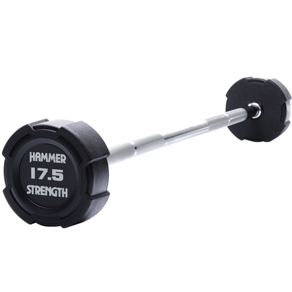 Fixed-Barbell-Rubber-17.5kg-angle-8537-png.png Hammer Strength Barbells – Urethane (HS-BB)